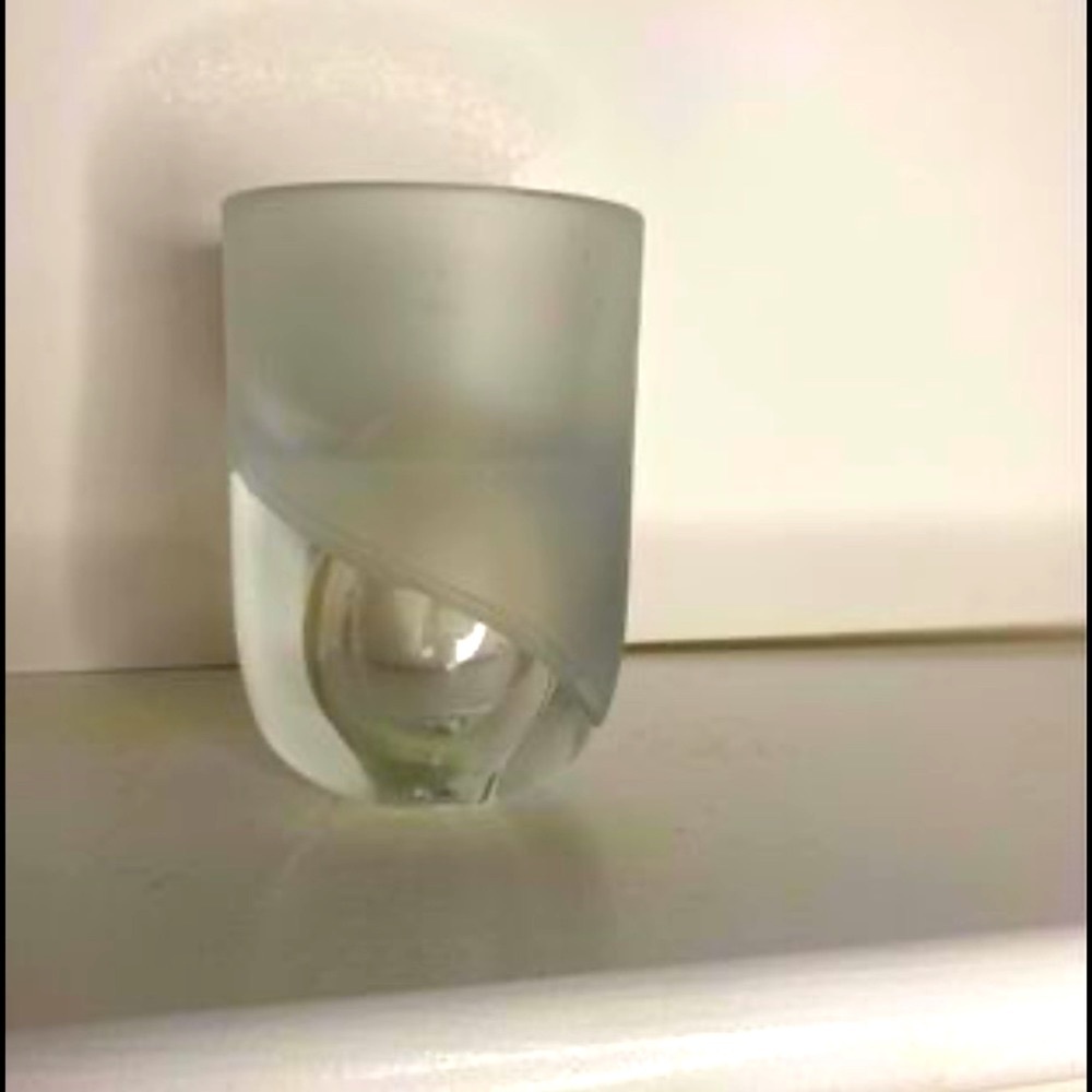 Antique La Vida Crystal Oil Lamp Candle Holder made in Poland